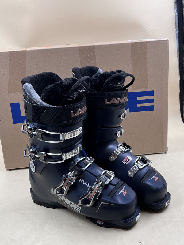 LANGE LBK2230 SHADOW BLUE RX 90 W GW SZ 25.5 LAST MM 100 FLEX 97 WOMEN SKI BOOTS