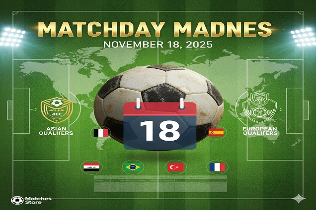 جدول مباريات يوم الثلاثاء 18 نوفمبر 2025 الكامل: تصفيات كأس العالم وآسيا
