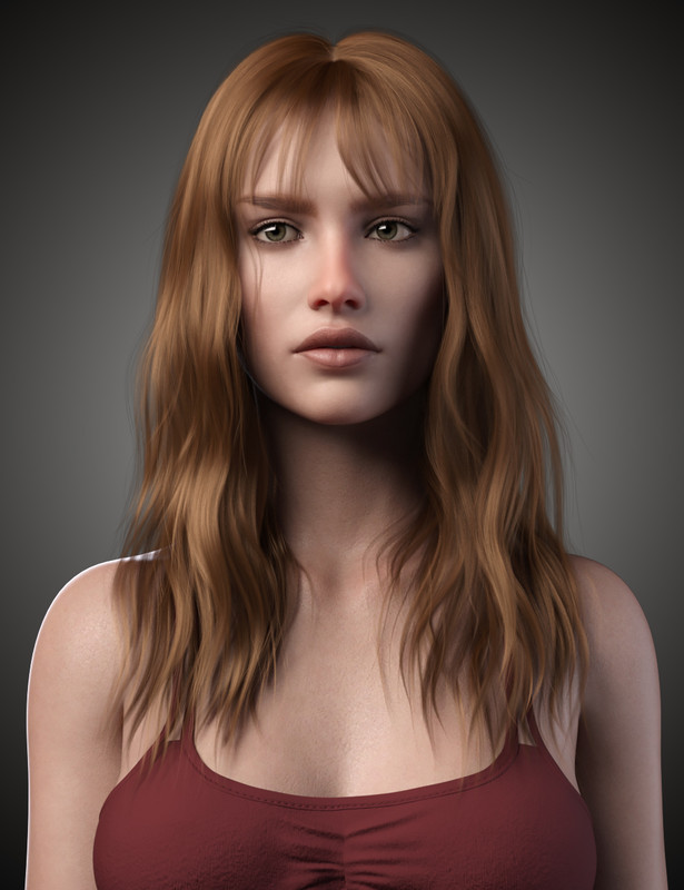 Flora Hair For Genesis 8 and 8.1 Female