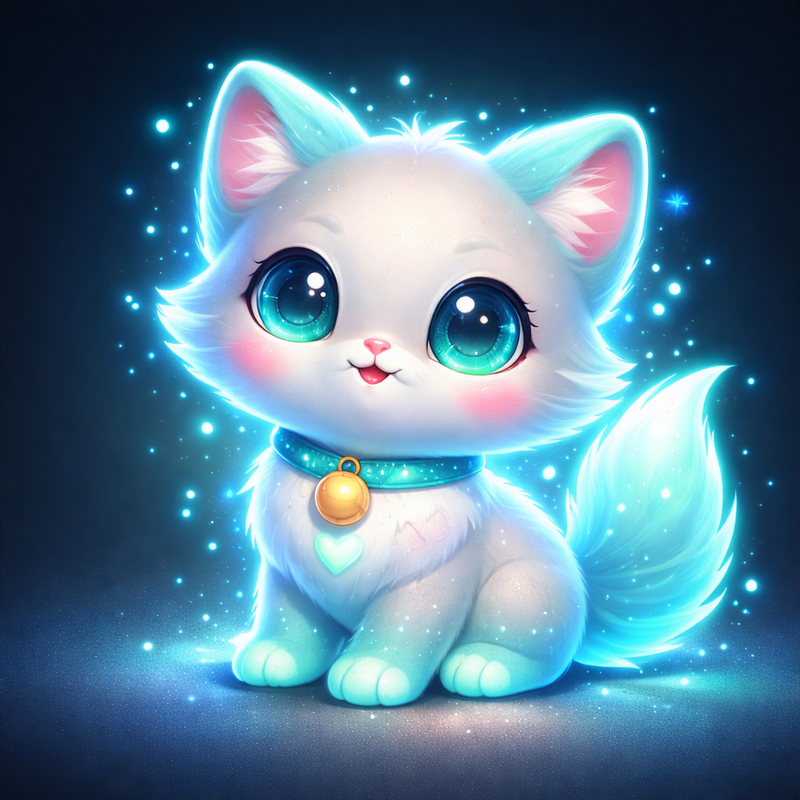 Động vật đáng yêu phát sáng neon