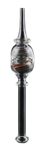 8″ Glass Pipe Collector Straw Assorted Colors