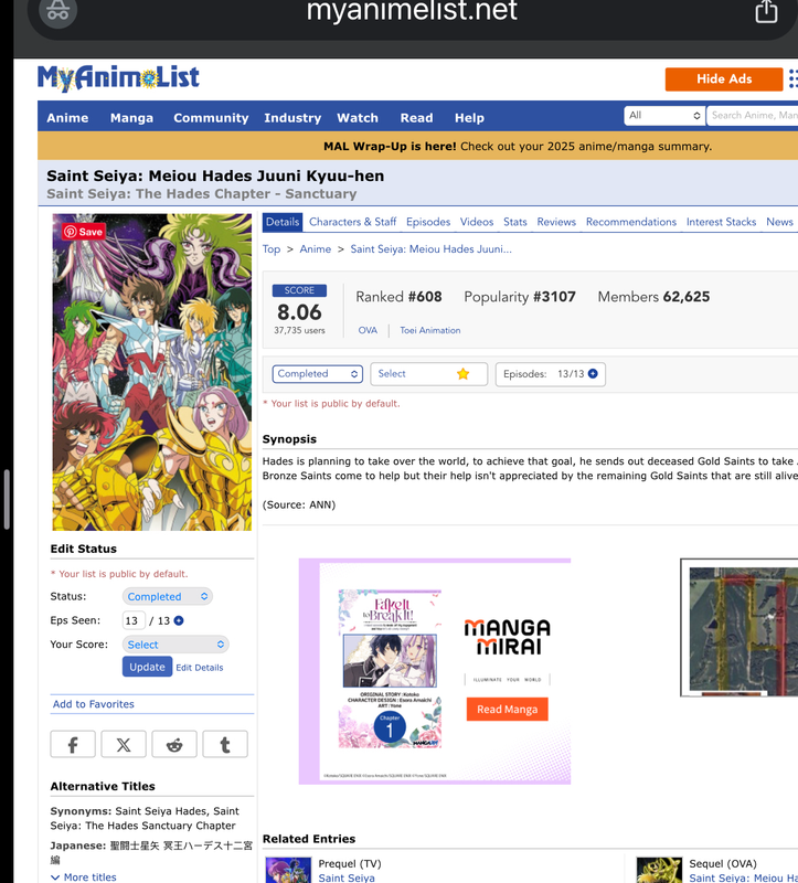 Saint Hades more than 8