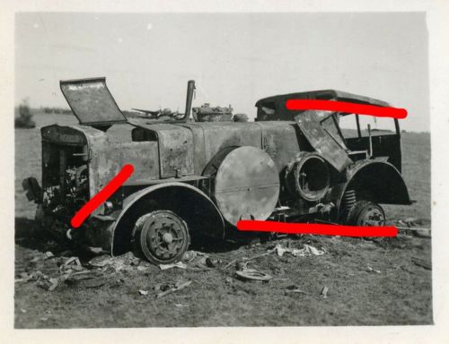 Russland Kämpfe LKW PKW Auto Schlacht Foto