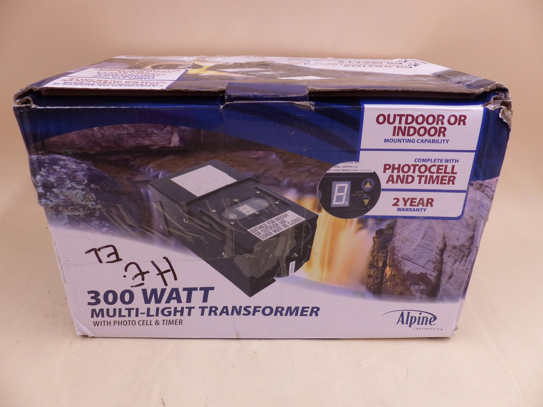 ALPINE PL108T 300 WATT MULTI-LIGHT TRANSFORMER WITH PHOTO CELL AND TIMER