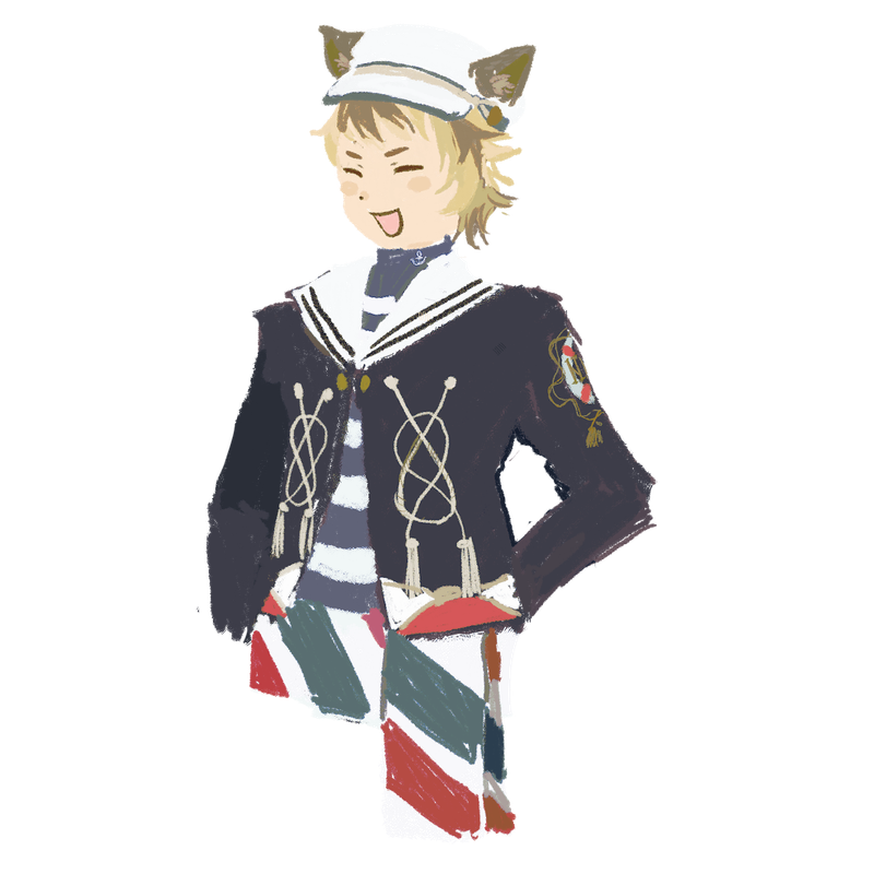 Ruggie en habit de Port Fest.