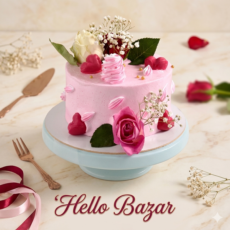 ১ পাউন্ড স্টবেরি কেক প্রিমিয়াম