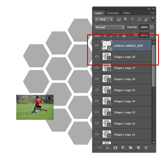 6a-Stack-the-image-layer-above-the-Hexagon-layer-min