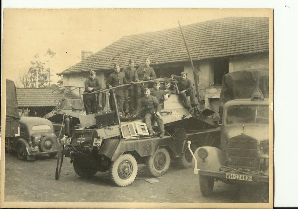 WW2 SOLDATEN SCHÜTZENPANZERWAGEN LKW