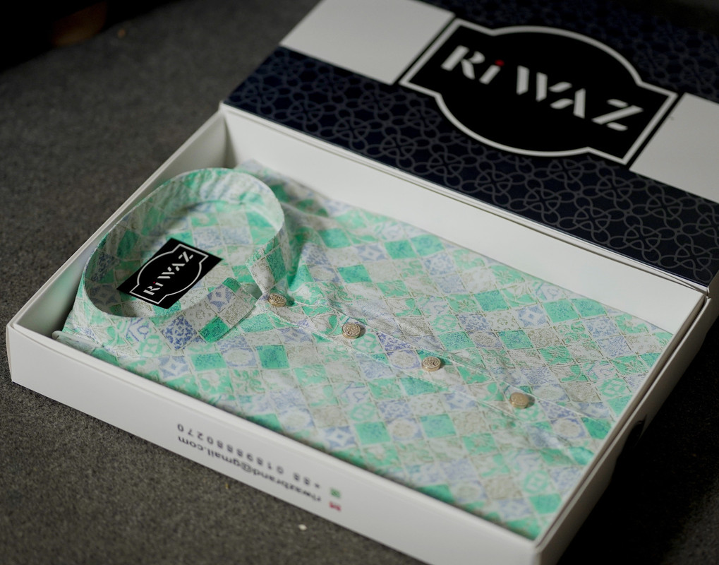 Premium Cotton Print Panjabi