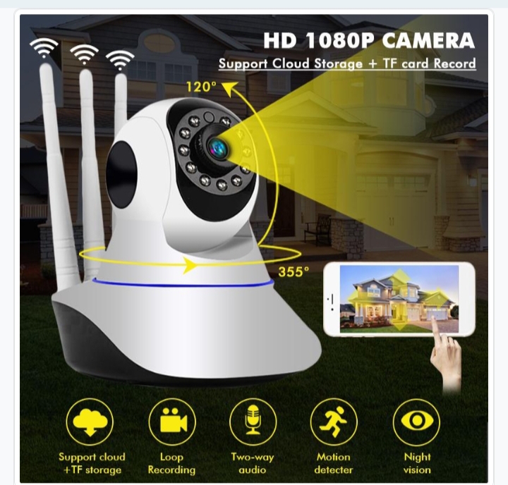 Three Antenna Robot Wifi IP Camera