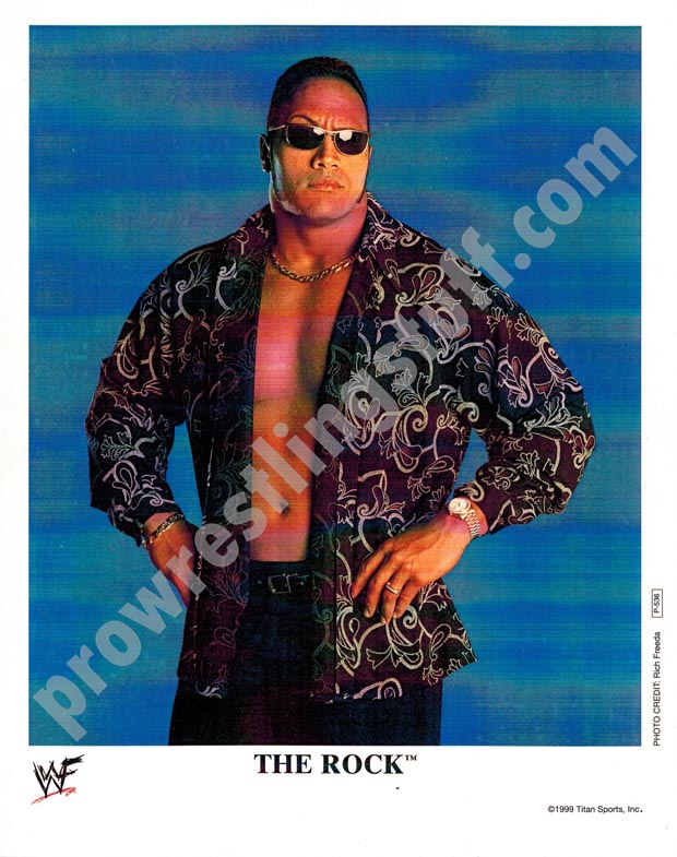 The Rock P-536 WWF 8x10 promo photo