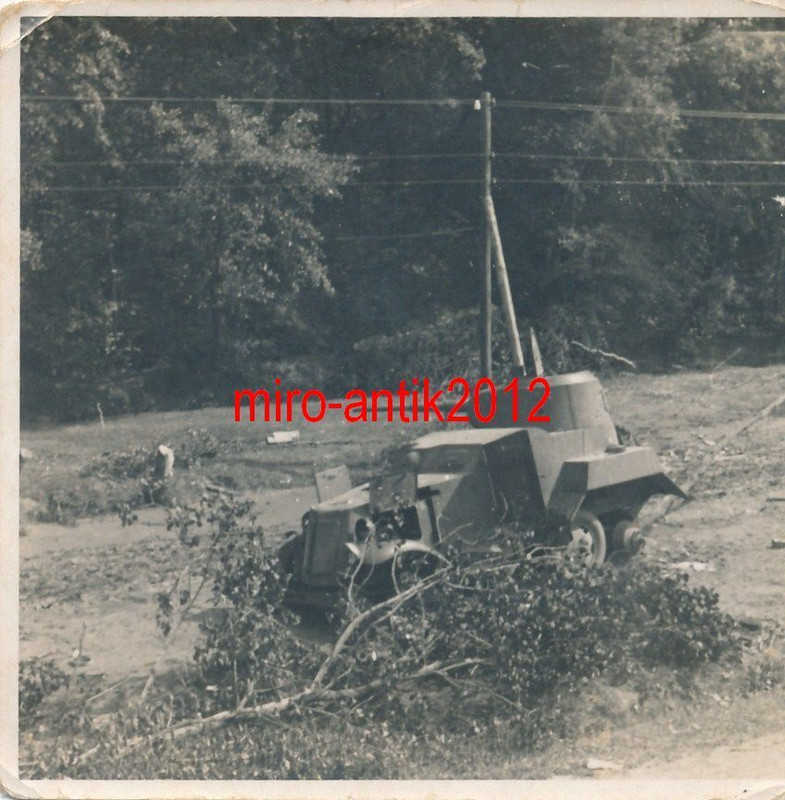 Foto, Wehrmacht, Panzerspähwagen der Russen