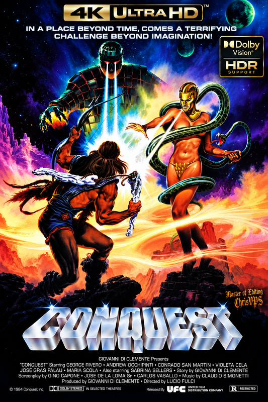 Podbój / Conquest (1983) MULTI.HDR.DoVi.Hybrid.2160p.BDRemux.FLAC.AC3-ChrisVPS / LEKTOR AI i NAPISY