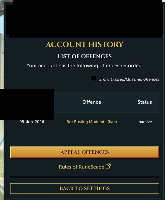 Ban Status
