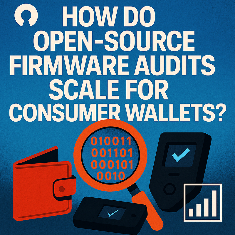 How do open-source firmware audits scale for consumer wallets?