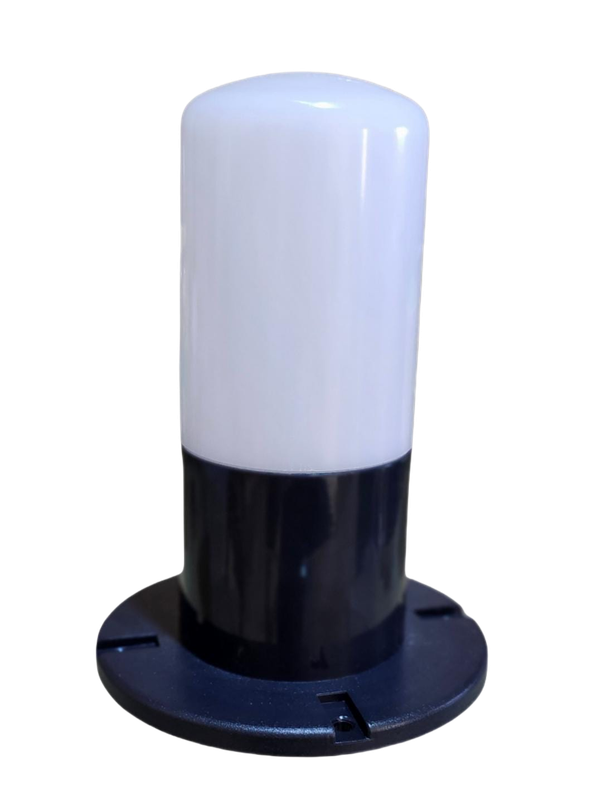GATE LIGHT ROUND POLE 8" HEIGHT B22 HOLDER