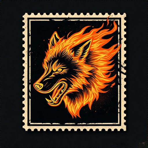 Postal-stamp-style-art-of-a-fl-12
