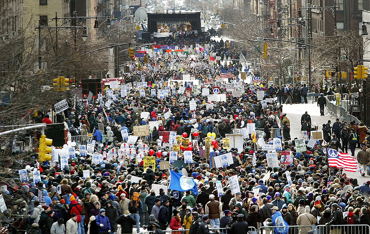 Manifestation à Bradis