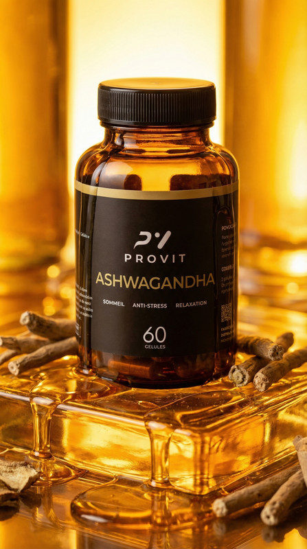 Complément Ashwagandha 300mg Provit — flacon 60 gélules anti-stress et détente