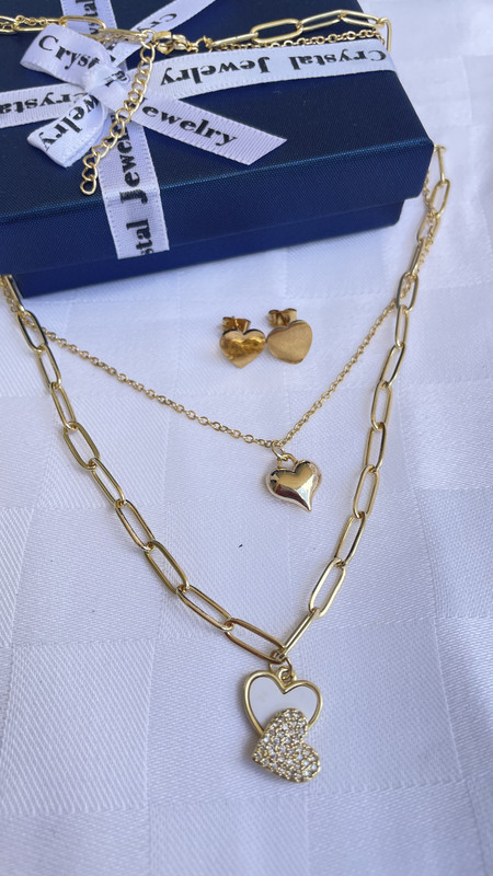 Conjunto de Cadena+Arete Chunky 14