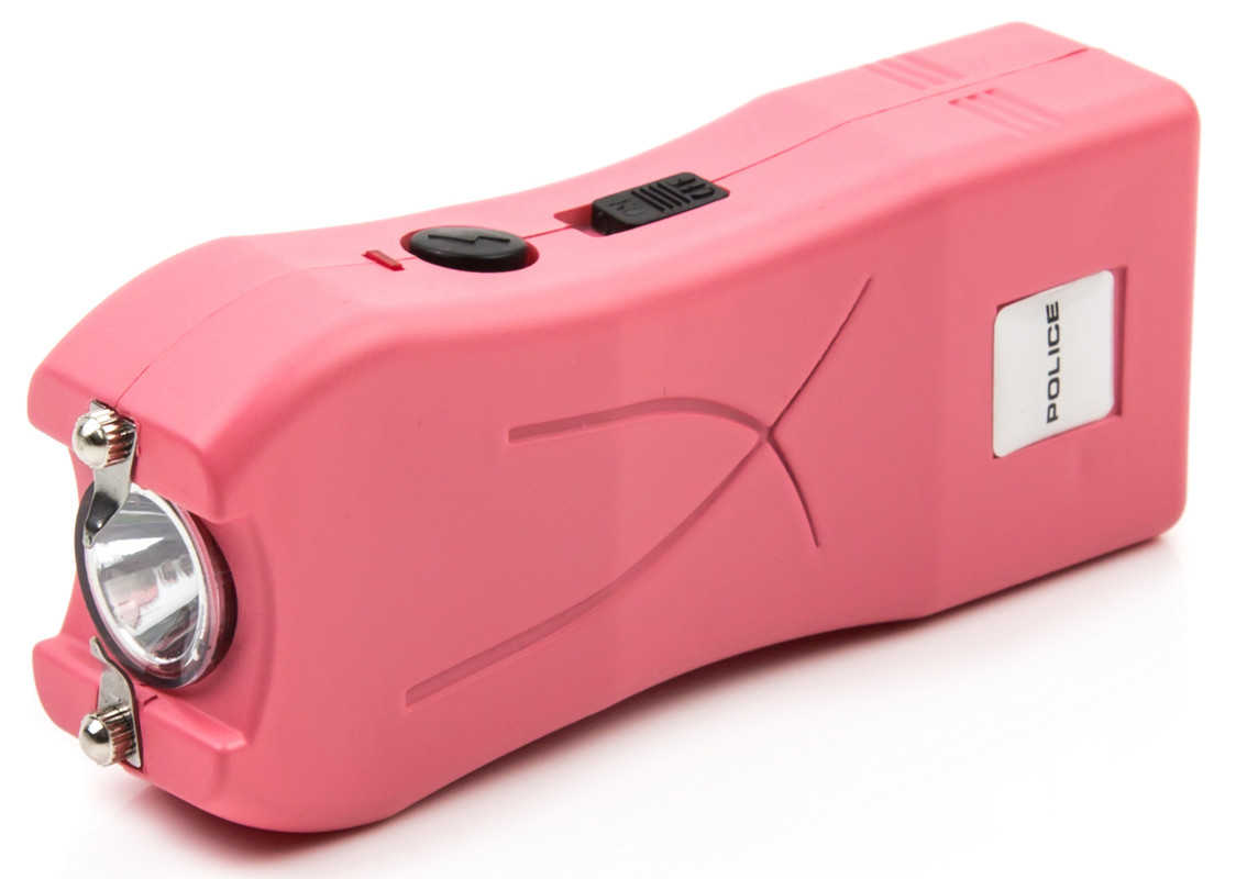 POLICE Stun Gun Mini PINK 398 550 BV Rechargeable LED Flashlight eBay