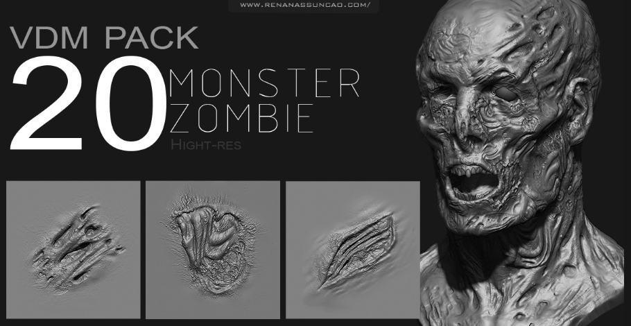 Zbrush Zombie Monster VDM PACK