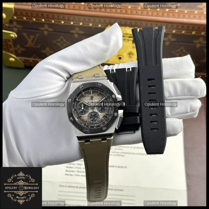 Audemars Piguet Royal Oak Offshore Chronograph 26420 43mm Gray Dial Automatic Caliber 4401 - Super Clone - Super Clone