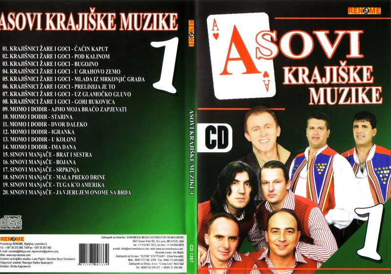 Asovi Krajiske Muzike CD 1 Omot