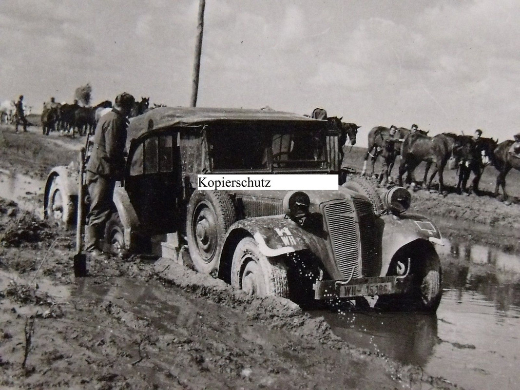 KfZ - Kübelwagen Adler 3 Gd. Nummernschild