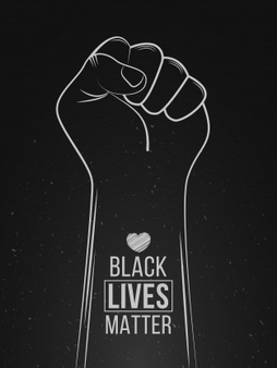 protesta-black-lives-matter-alto-violencia-contra-negros-simbolo-puno-corazon-dibujar-mano-ilustraci