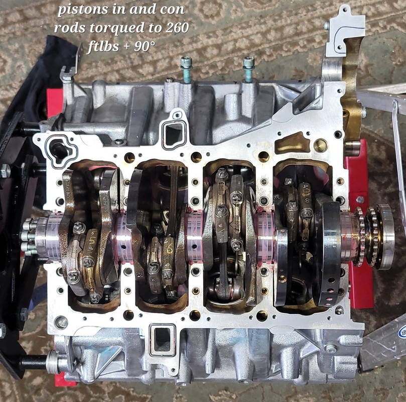 12 pistons installed