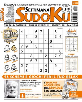 Settimana Sudoku N.831 – 14 Luglio 2021