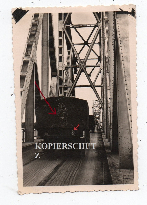 Balkan 41 Serbien Save Brücke Sabac Lkw Gespenster Division Emblem