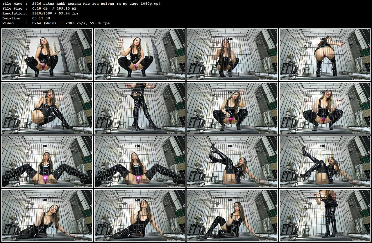 2626 Latex Rubb Roxana Rae You Belong In My Cage 1080p mp4