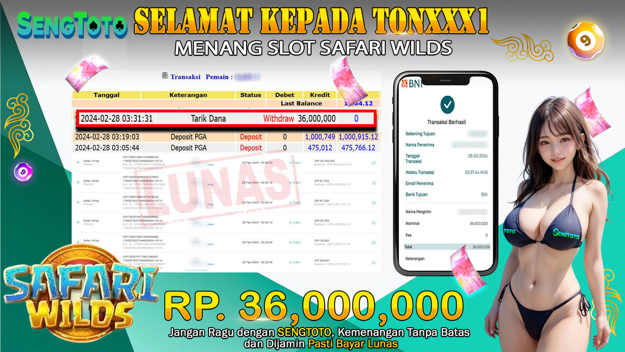 BUKTI PEMBAYARAN SLOT SAFARI WILDS