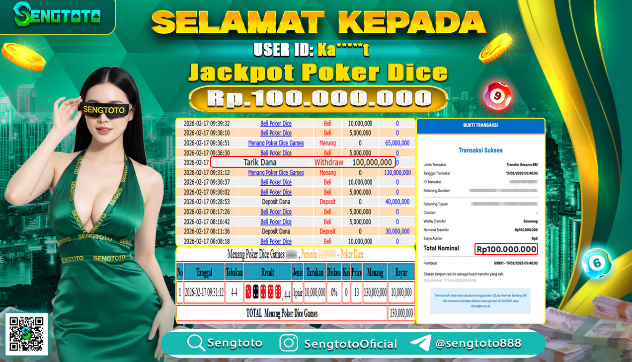 BUKTI PEMBAYARAN LIVEGAME POKER DICE