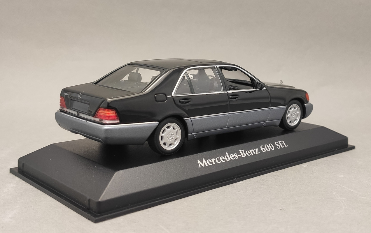MB S-Class 600SEL  W140 black Minichamps Maxichamps RARE (5)