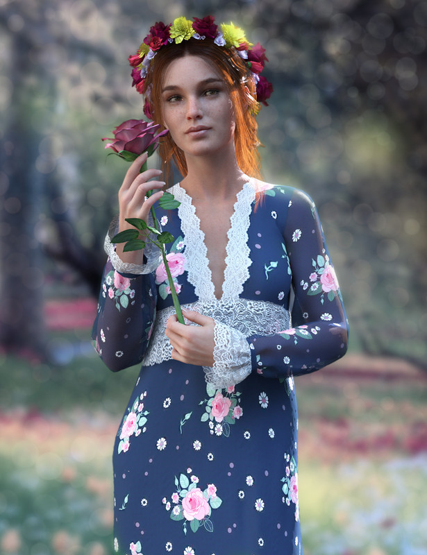 dForce YesterYear Nightgown Outfit for Genesis 8 Females dForce YesterYear Nightgown Outfit for Genesis 8 Females