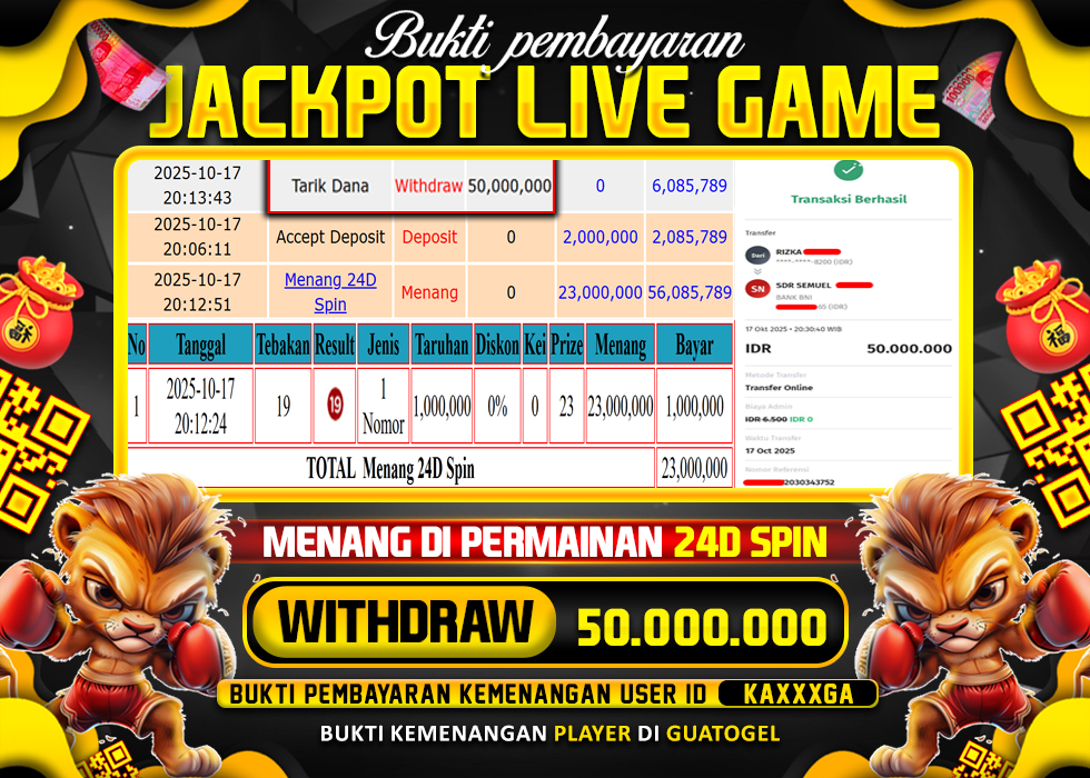 BUKTI JACKPOT LUNAS GUATOGEL