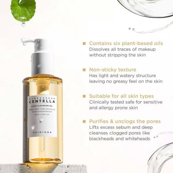 Skin 1004 Centella light Cleansing Oil 200 ML - image 4