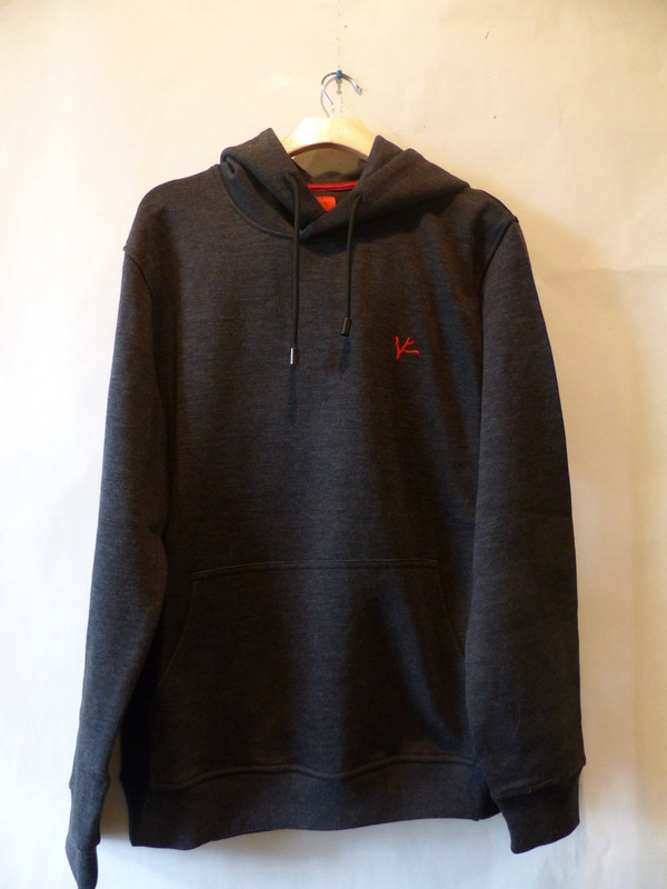 ISAIA MENS WOOL GRAY HOODIE W CONTRAST EMBROIDERY & STITCHING DETAIL SZ XL ISAIA MENS WOOL GRAY HOODIE W CONTRAST EMBROIDERY & STITCHING DETAIL SZ XL
