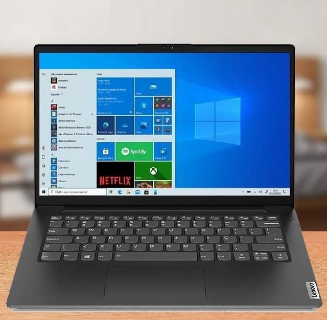Notebook Lenovo V14 I3-1115g4 4gb 128gb Ssd Windows 10 Home 14″ 82nm0005br Preto