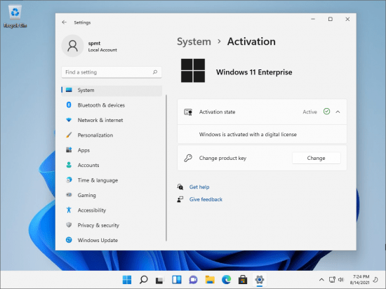 Windows 11 Enterprise Build 22000.132 Non-TPM 2.0 Compliant x64 En-US Activated August 2021