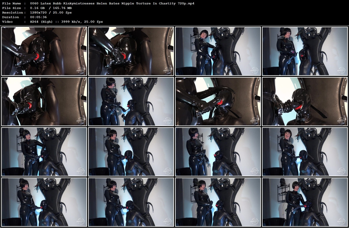 0060 Latex Rubb Kinkymistresses Helen Bates Nipple Torture In Chastity 720p.mp4
