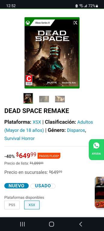 Game Planet : Dead space remake xbox series x 
