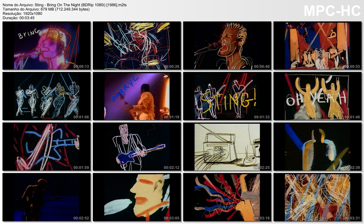 Sting - Bring On The Night (BDRip 1080i) [1986]