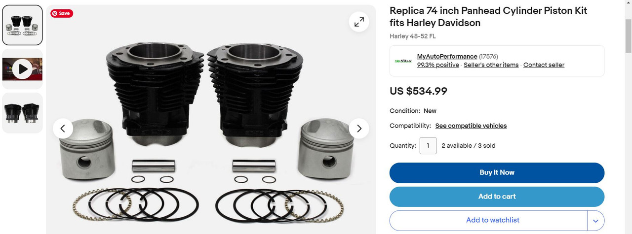 Panhead repop Vtwin manufactured