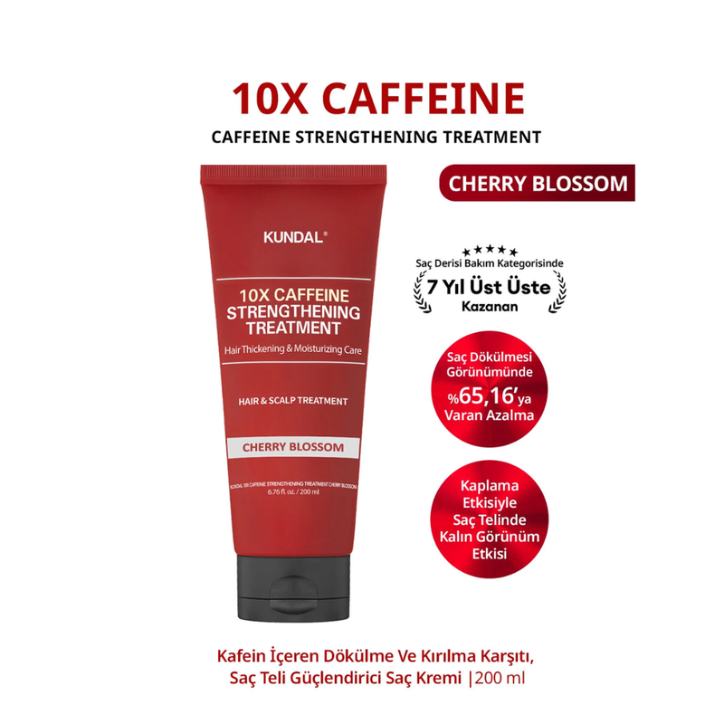Tratamiento con cafeína que fortalece el cabello y ayuda a reducir la caída y el quiebre.