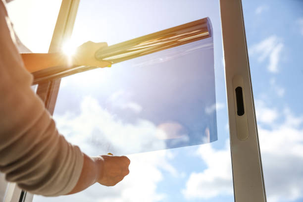 commercial solar film installation