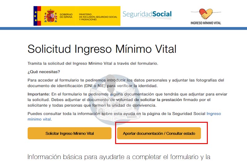 Consultar el estado de la Solicitud del Ingreso Mínimo Vital